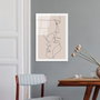 Wallity Cuadro Decorativo de Vidrio Templado Multicolor 30 x 45 cm